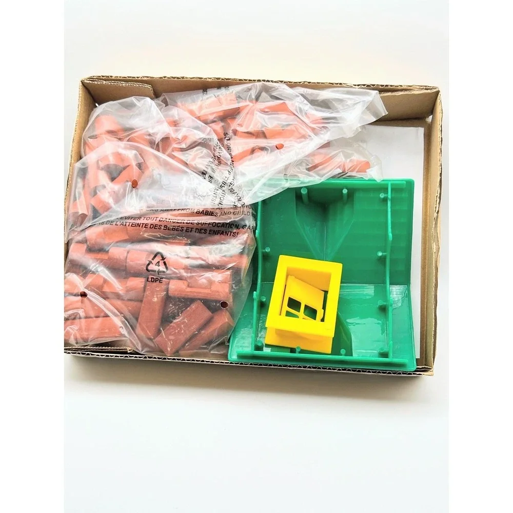 Nicole 70 Piece‎ Cabin Building Set Real Wood Logs Roof Door Construction Toy 3+